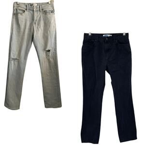 Old Navy Jeans Lot Girls Size 16 Black Stretch Skinny Karate Slim Lot of 2